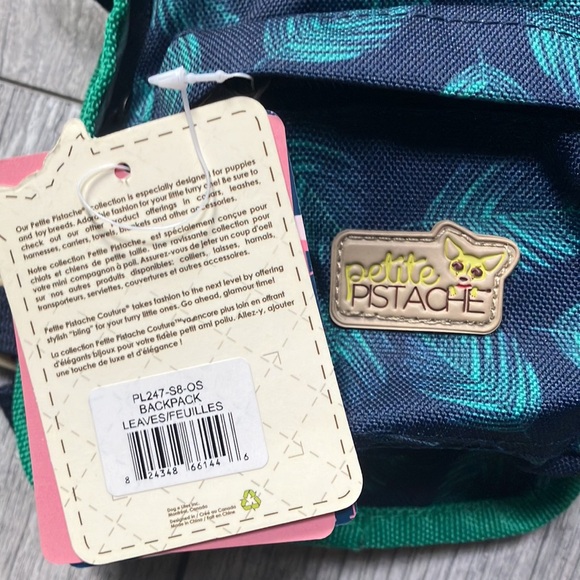 PETITE PISTACHE SMALL DOG BACKPACK HARNESS - Picture 7 of 10